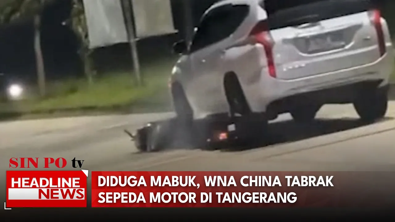 Diduga Mabuk, Wna China Tabrak Sepeda Motor Di Tangerang