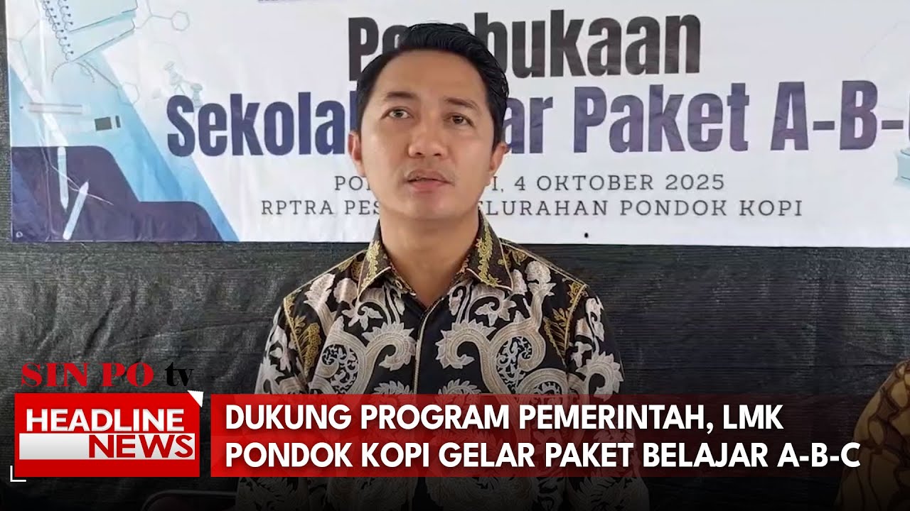 Dukung Program Pemerintah, LMK Pondok Kopi Gelar Paket Belajar A-B-C