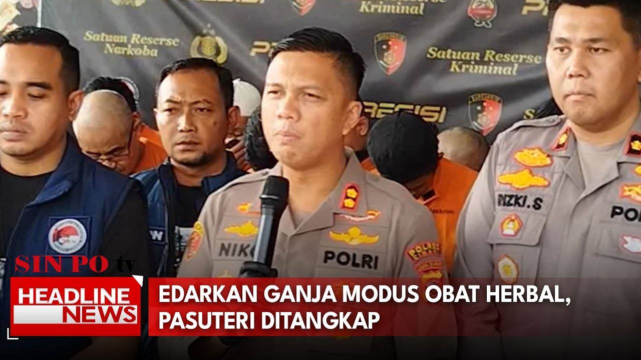 Edarkan Ganja Modus Obat Herbal, Pasutri Ditangkap