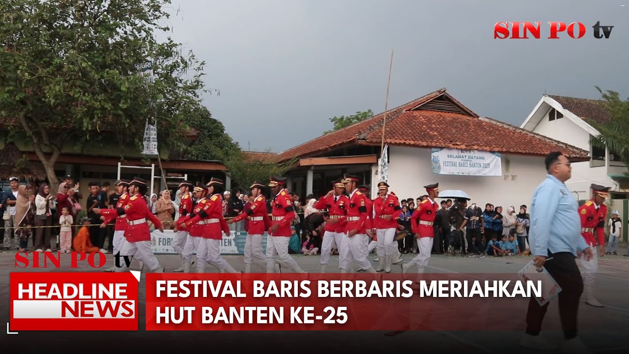 Festival Baris Berbaris Meriahkan HUT Banten ke-25