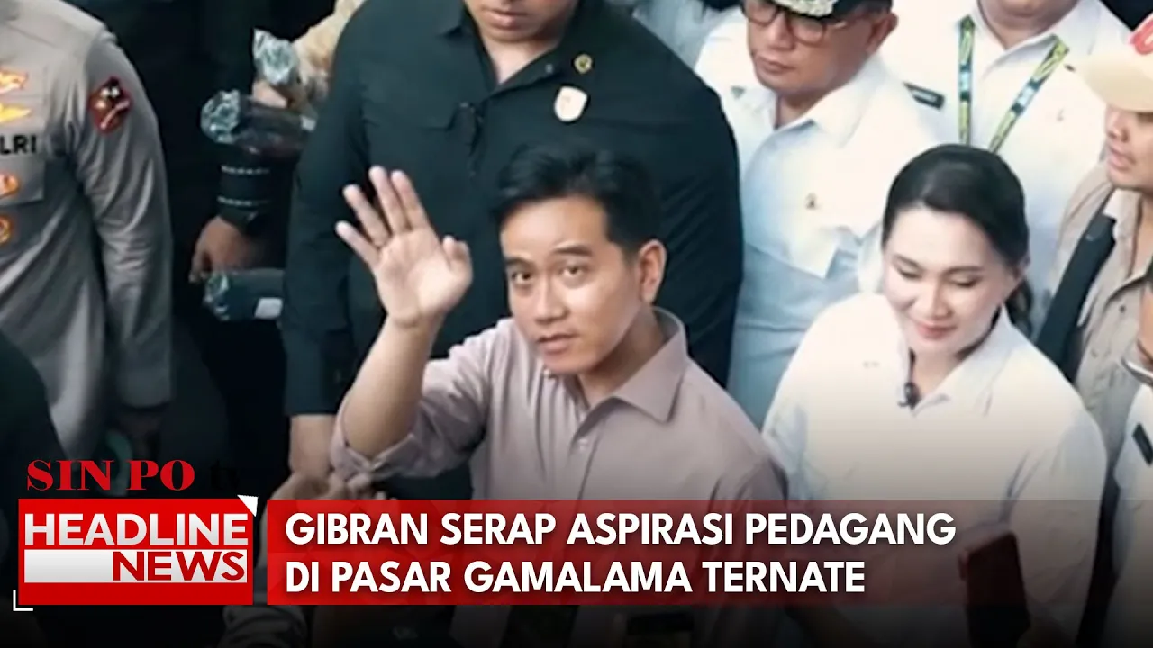 Gibran Serap Aspirasi Pedagang Di Pasar Gamalama Ternate