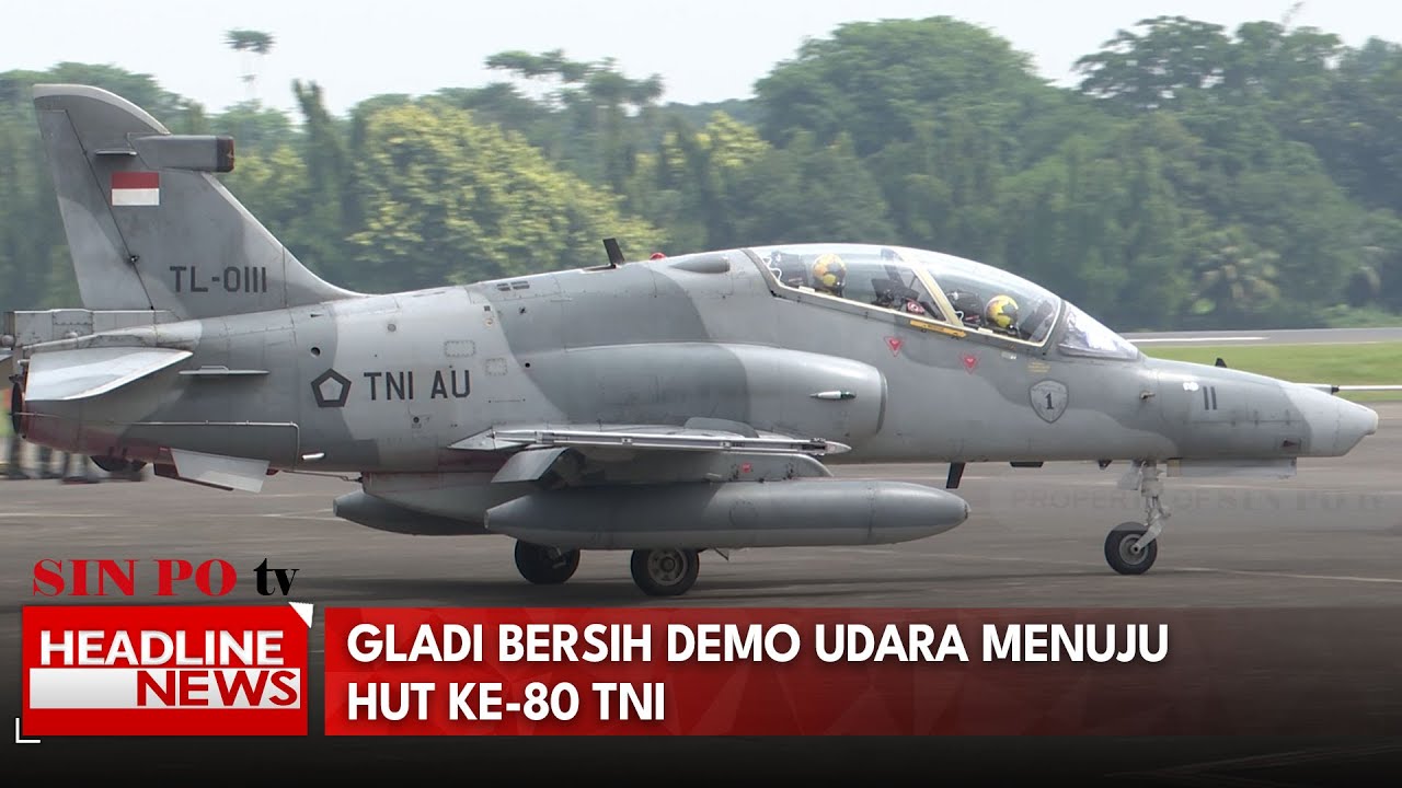 Gladi Bersih Demo Udara Menuju HUT ke-80 TNI