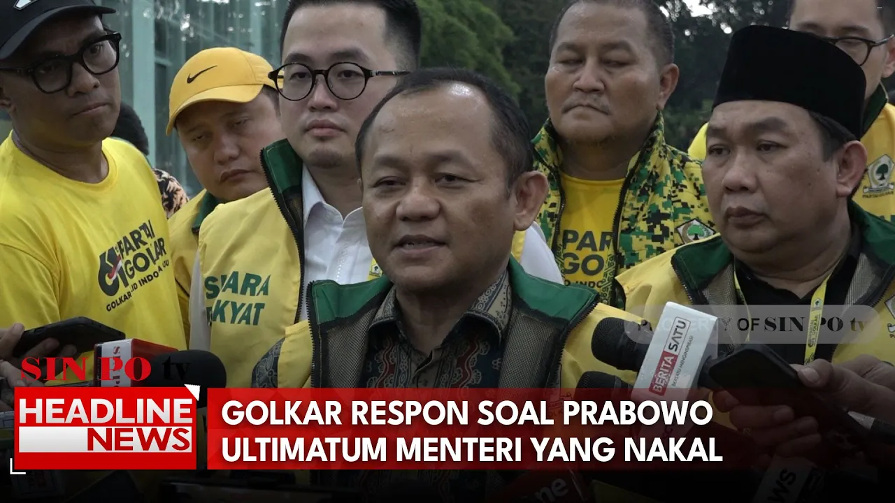 Golkar Respon Soal Prabowo Ultimatum Menteri Yang Nakal