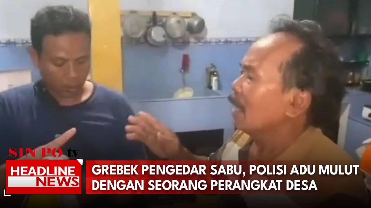 Grebek Pengedar Sabu, Polisi Adu Mulut dengan Seorang Perangkat Desa