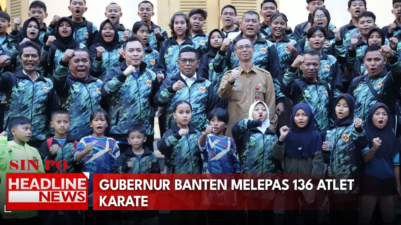Gubernur Banten Melepas 136 Atlet Karate