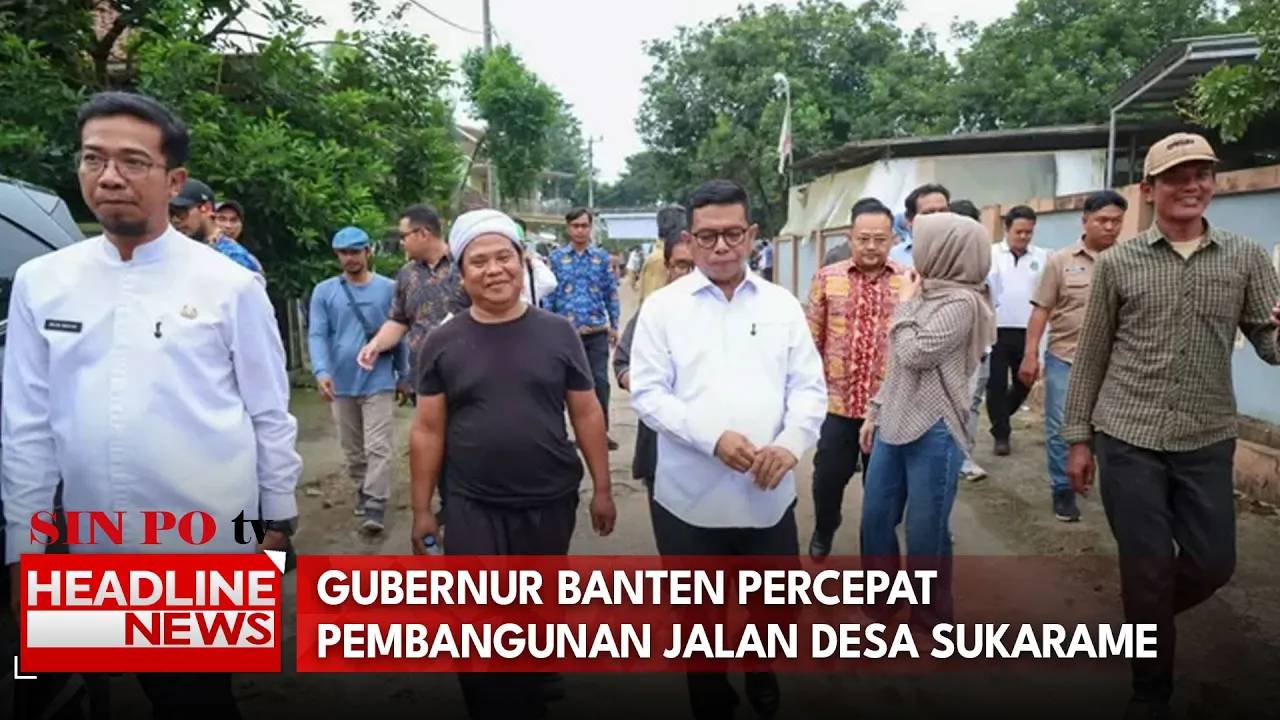 Gubernur Banten Percepat Pembangunan Jalan Desa Sukarame