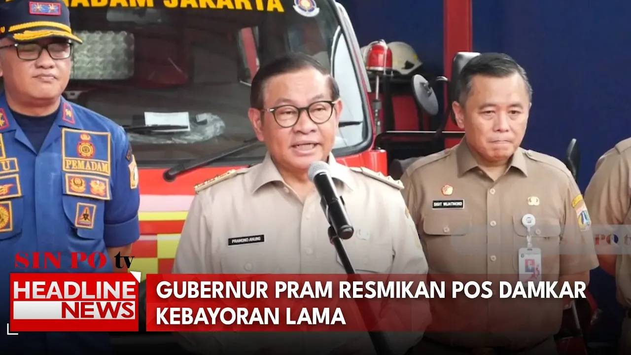 Gubernur Pram Resmikan Pos Damkar Kebayoran Lama