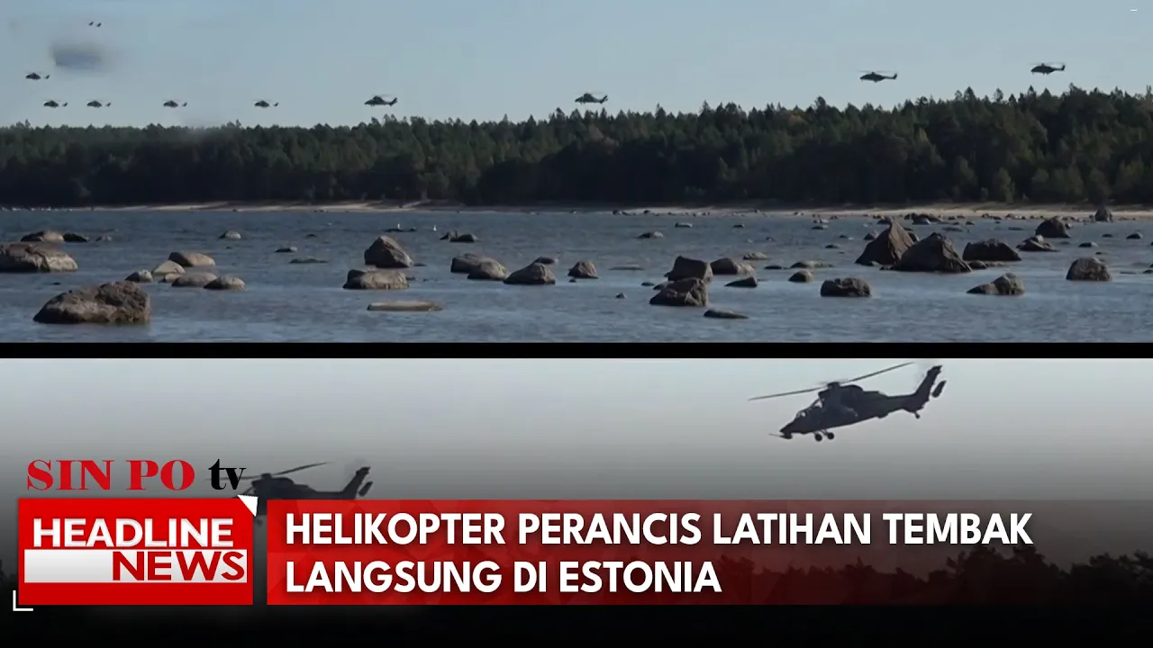 Helikopter Perancis Latihan Tembak Langsung Di Estonia