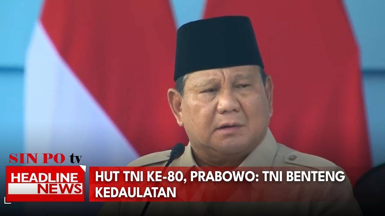 HUT TNI ke-80, Prabowo: TNI Benteng Kedaulatan