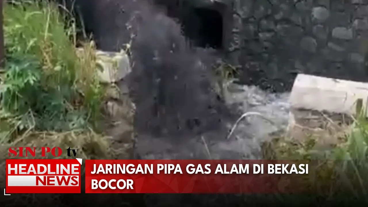 Jaringan Pipa Gas Alam Di Bekasi Bocor