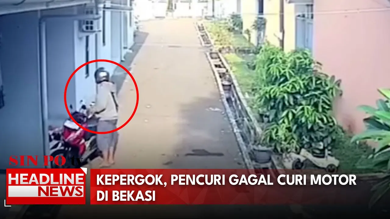 Kepergok, Pencuri Gagal Curi Motor Di Bekasi
