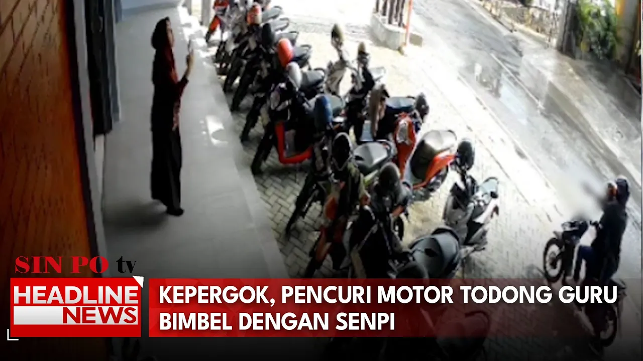 Kepergok, Pencuri Motor Todong Guru Bimbel Dengan Senpi