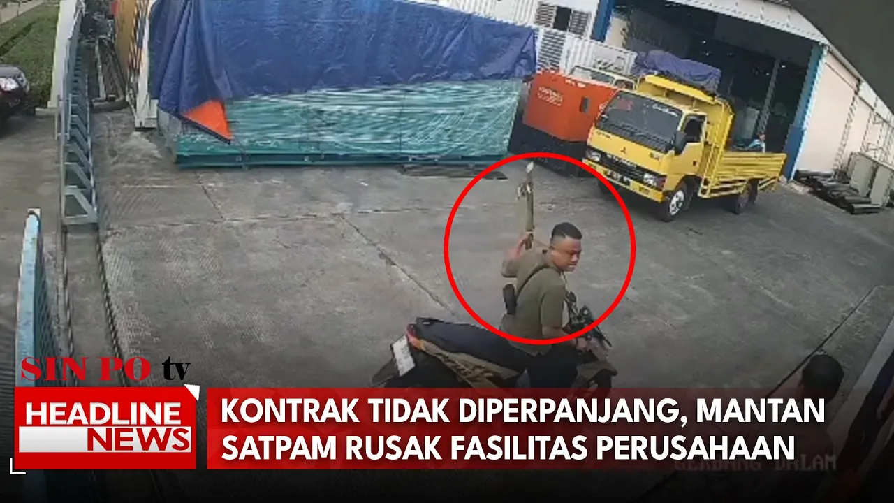 Kontrak Tidak Diperpanjang, Mantan Satpam Rusak Fasilitas Perusahaan