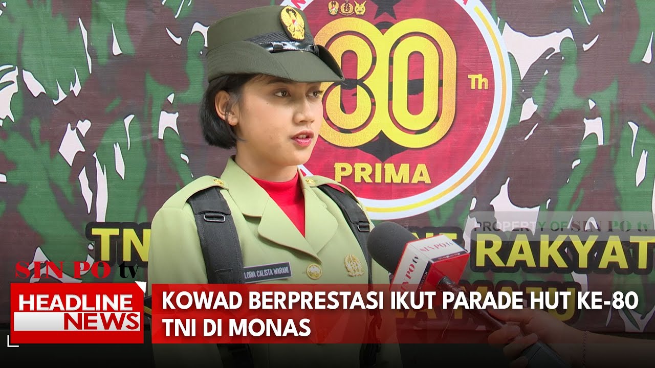 Kowad Berprestasi Ikut Parade HUT ke-80 TNI di Monas