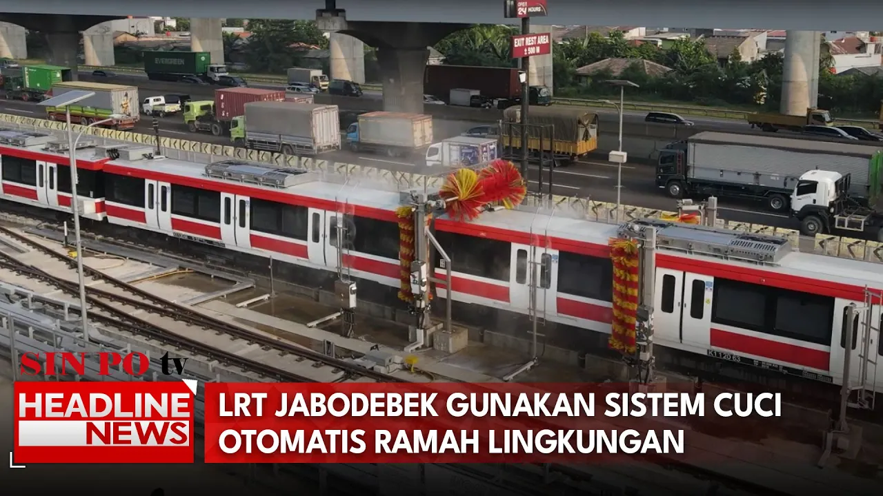 LRT Jabodebek Gunakan Sistem Cuci Otomatis Ramah Lingkungan
