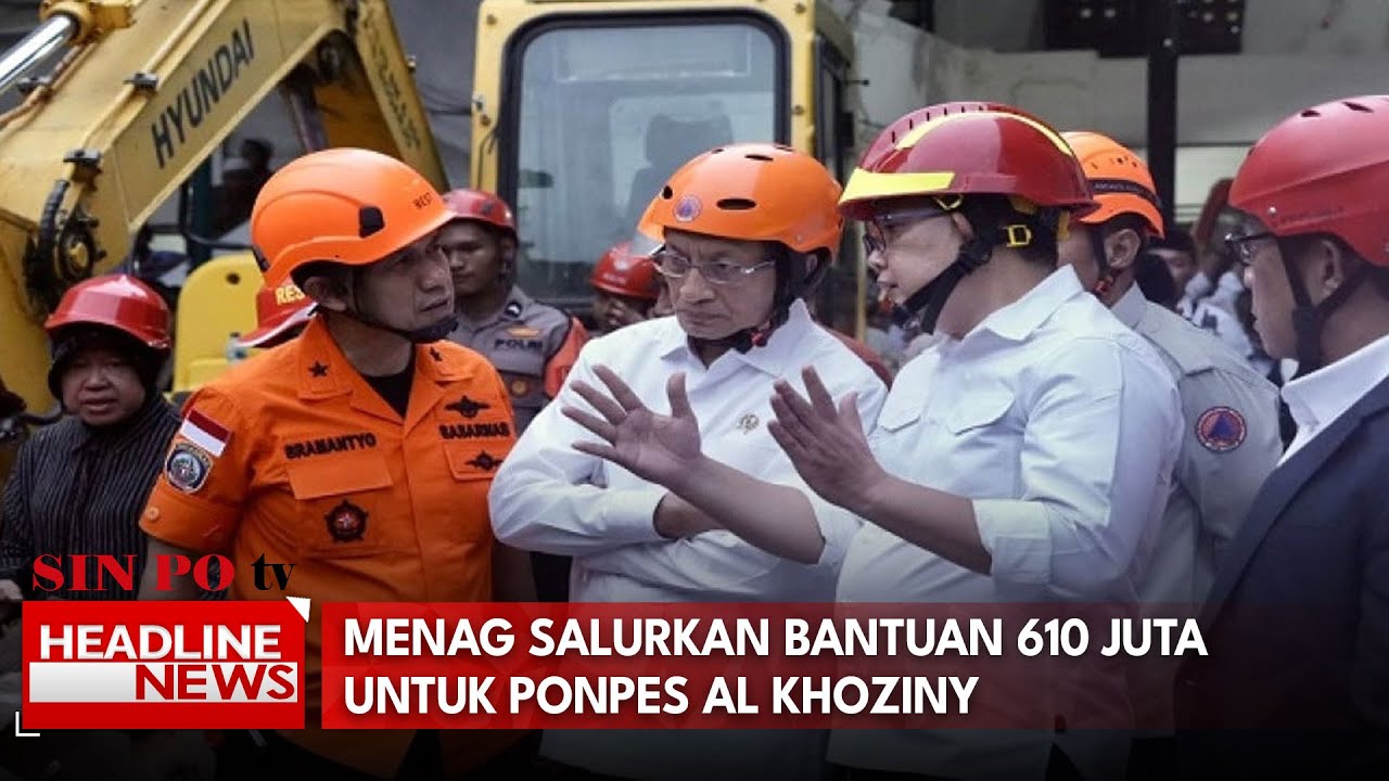 Menag Salurkan Bantuan 610 Juta Untuk Ponpes Al Khoziny