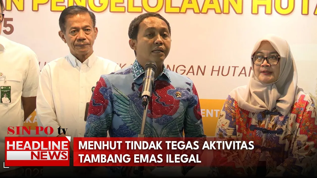 Menhut Tindak Tegas Aktivitas Tambang Emas Ilegal