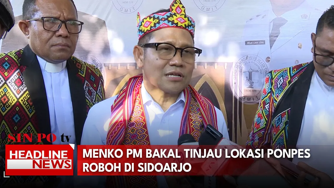 Menko PM Bakal Tinjau Lokasi Ponpes Roboh di Sidoarjo