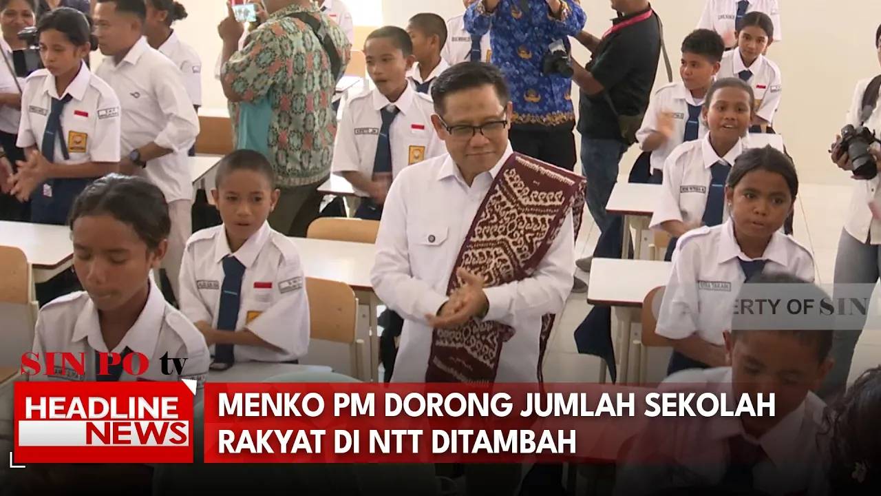 Menko PM Dorong Jumlah Sekolah Rakyat Di NTT Ditambah