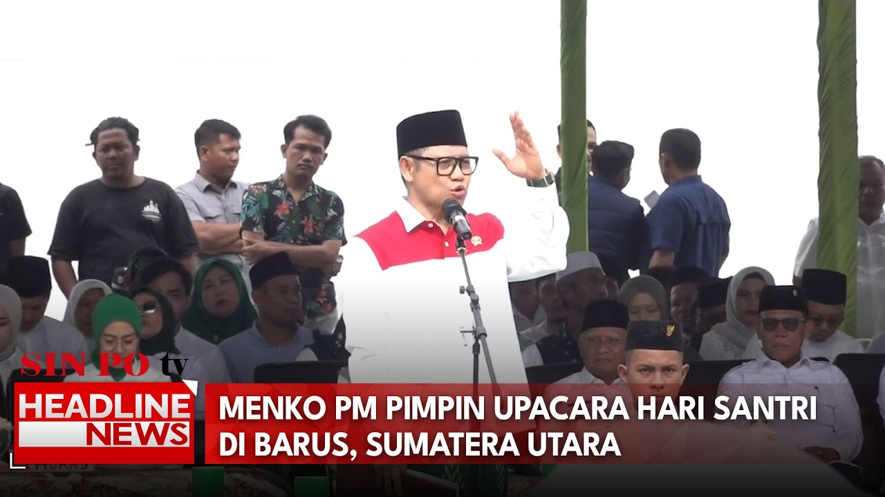 Menko PM Pimpin Upacara Hari Santri Di Barus, Sumatera Utara