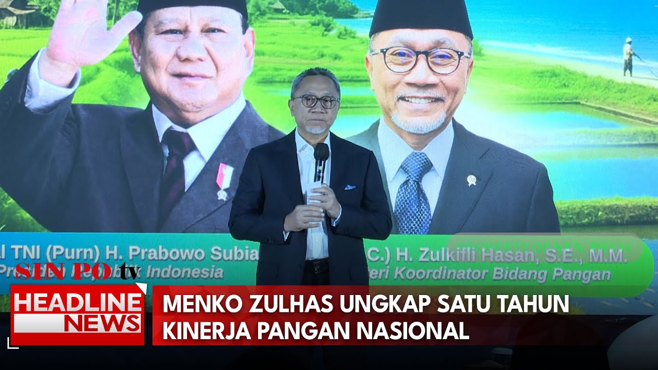 Menko Zulhas Ungkap 1 Tahun Kinerja Pangan Nasional