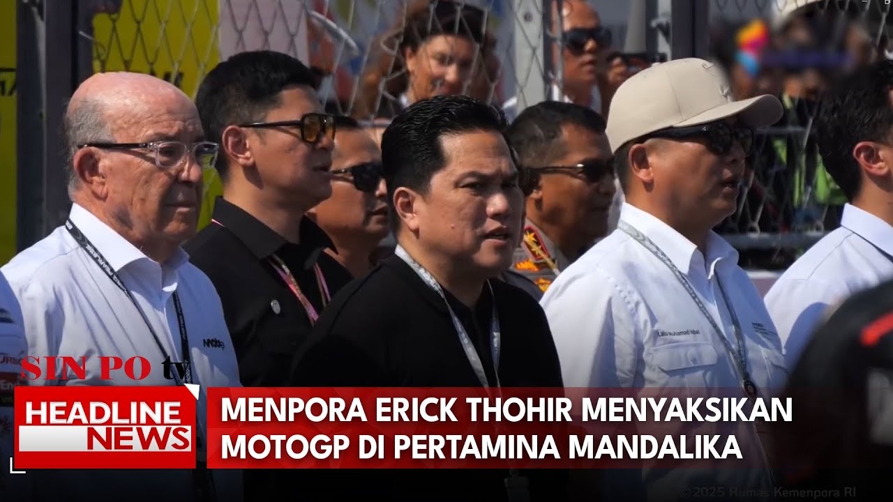 Menpora Erick Thohir Menyaksikan MotoGP di Pertamina Mandalika