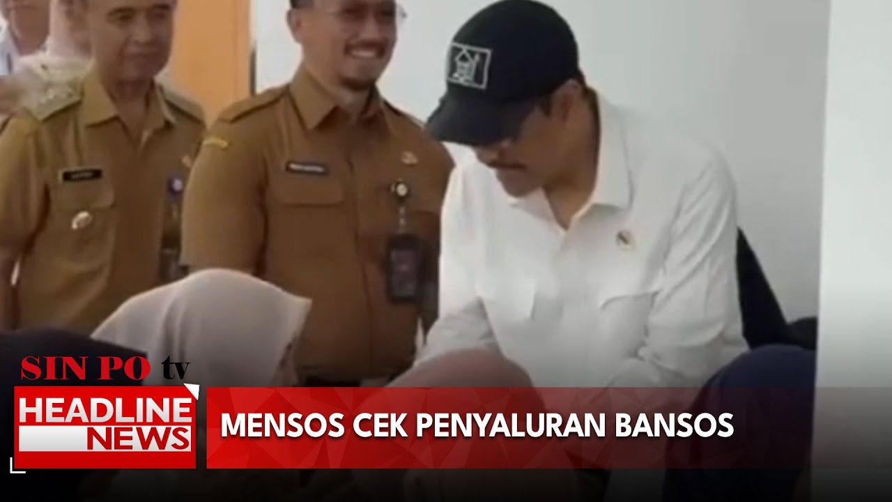 Mensos Cek Penyaluran Bansos