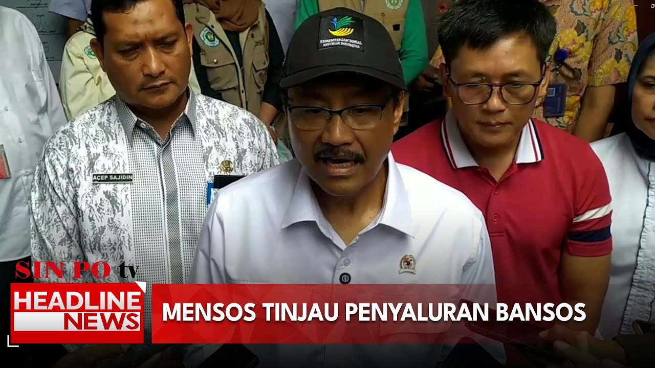 Mensos Tinjau Penyaluran Bansos