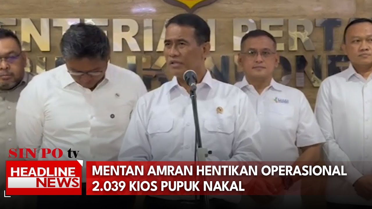 Mentan Amran Hentikan Operasional 2.039 Kios Pupuk Nakal