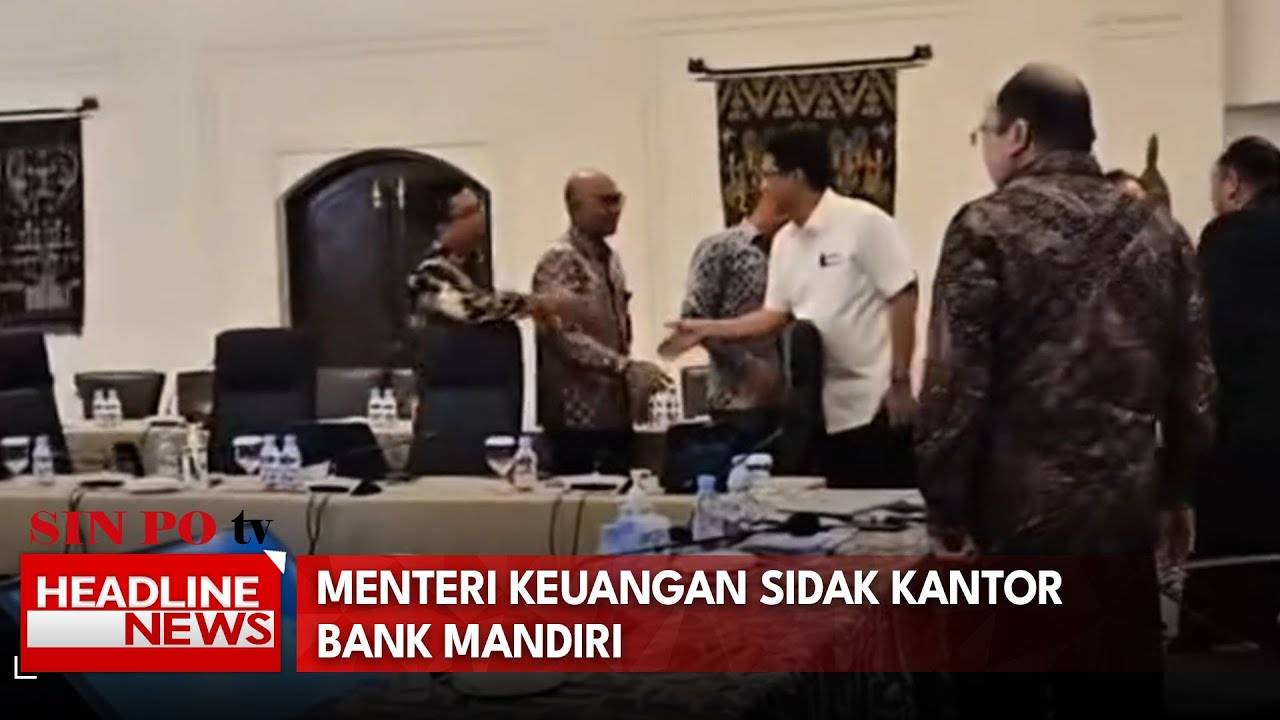 Menteri Keuangan Sidak Kantor Bank Mandiri