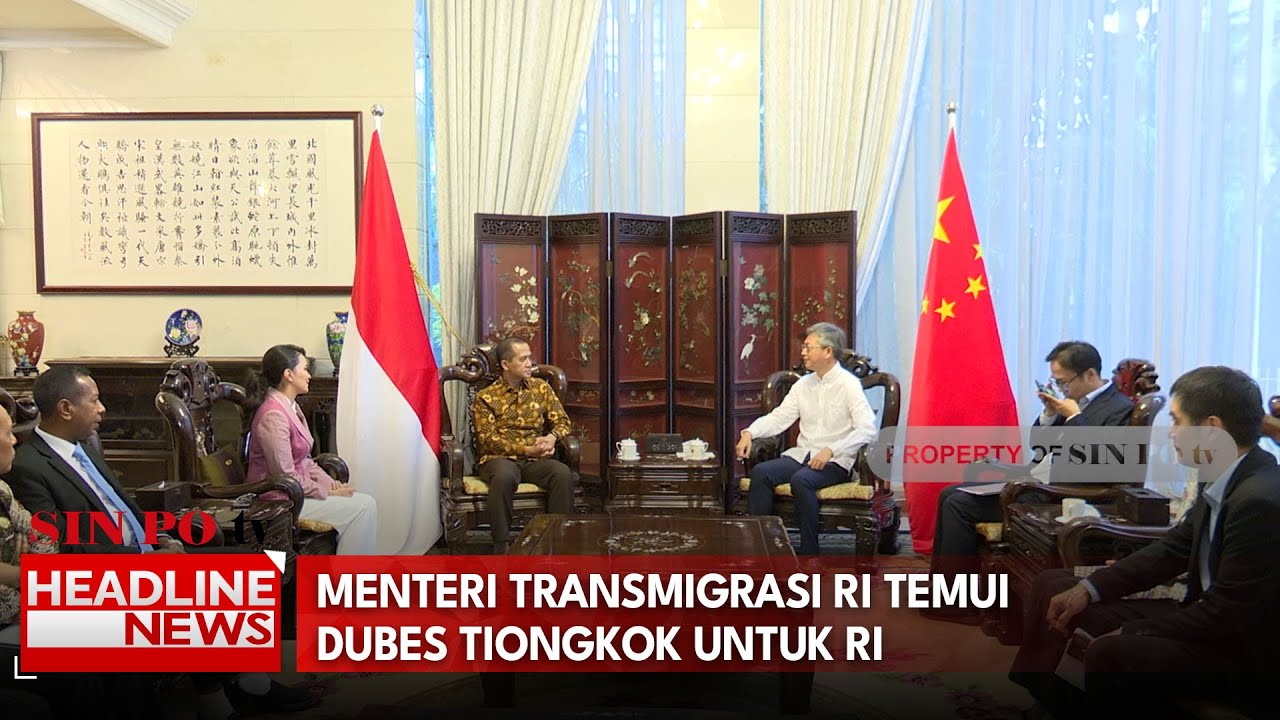 Menteri Transmigrasi RI Temui Dubes Tiongkok Untuk RI