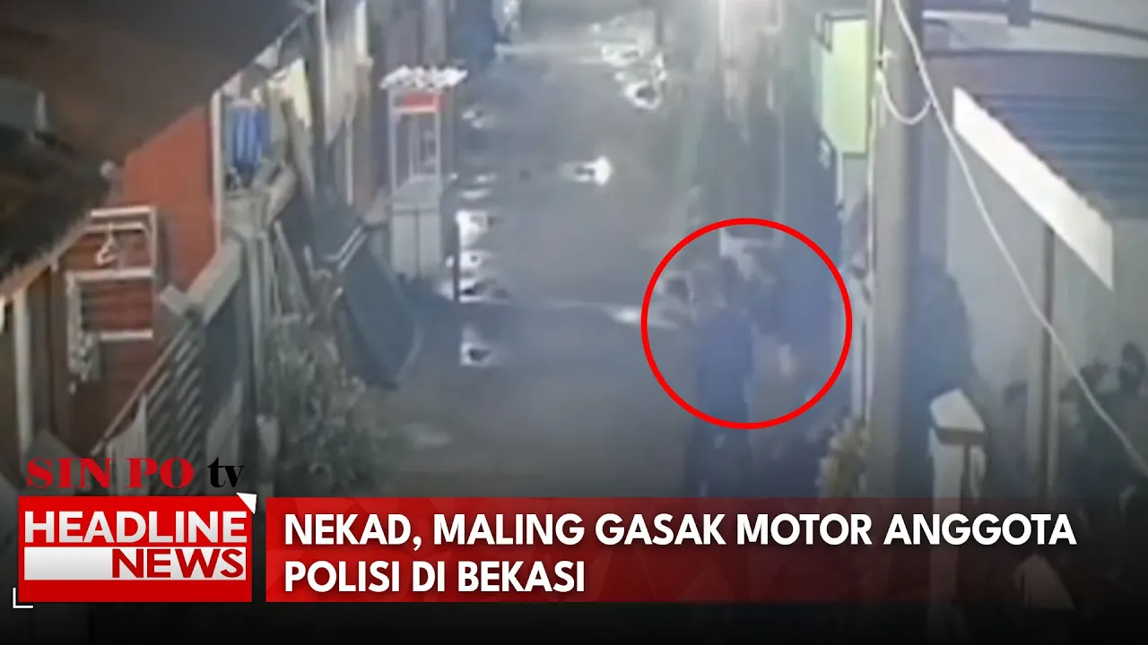 Nekad, Maling Gasak Motor Anggota Polisi Di Bekasi