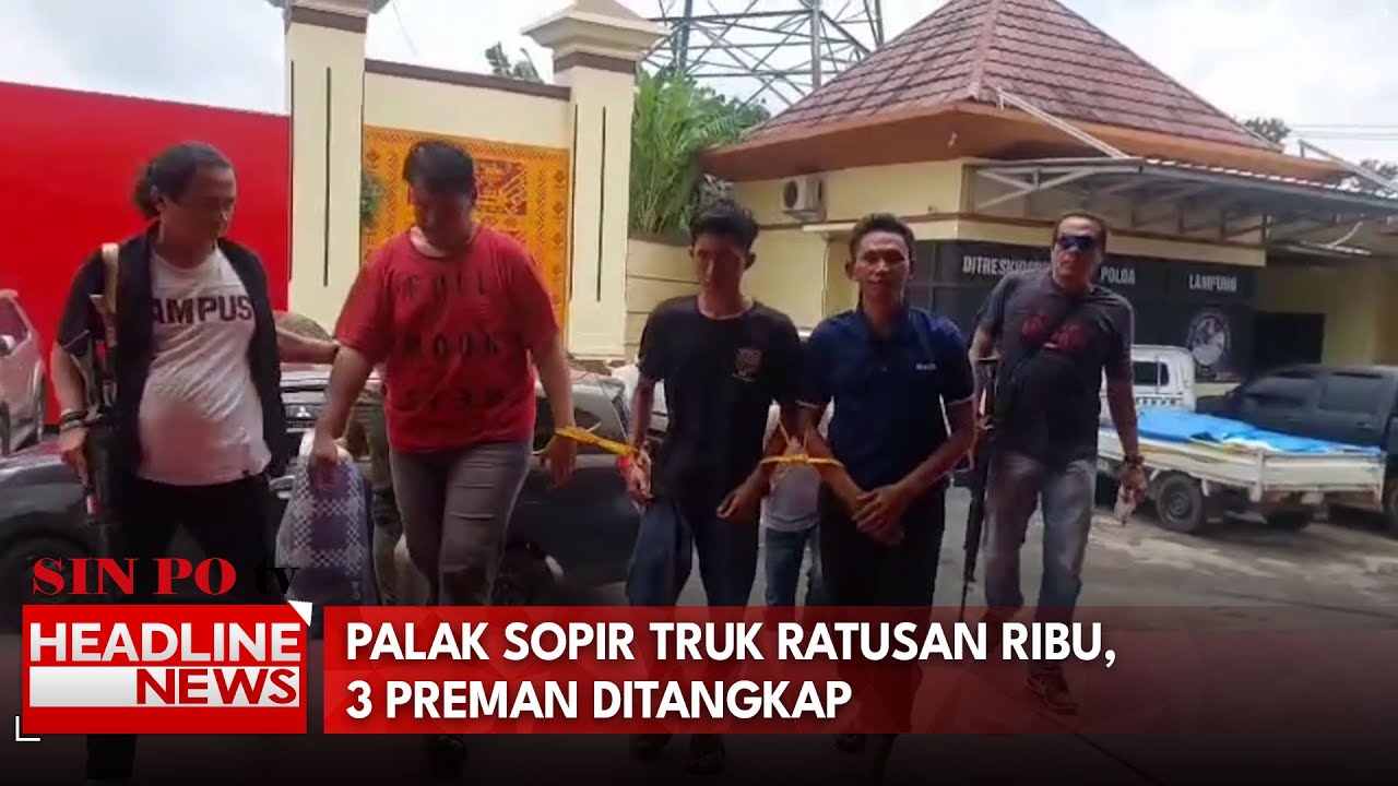 Palak Sopir Truk Ratusan Ribu, 3 Preman Ditangkap
