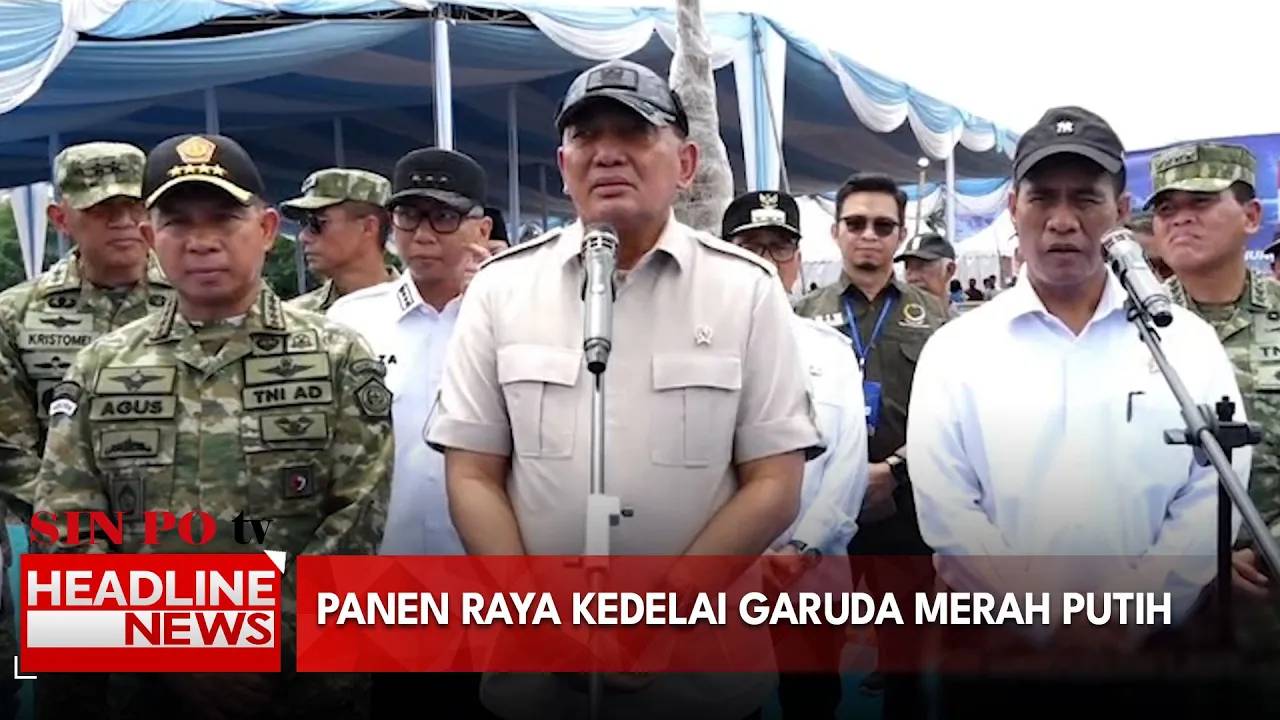 Panen Raya Kedelai Garuda Merah Putih