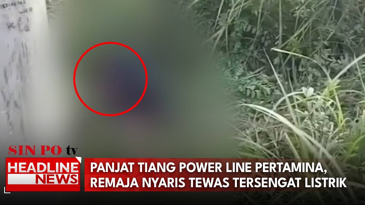 Panjat Tiang Power Line Pertamina, Remaja Nyaris Tewas Tersengat Listrik