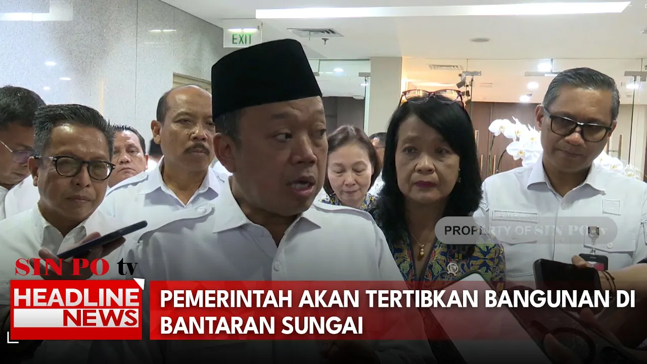 Pemerintah Akan Tertibkan Bangunan di Bantaran Sungai