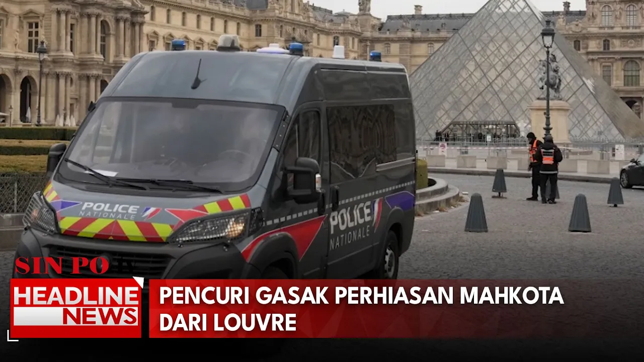 Pencuri Gasak Perhiasan Mahkota Dari Louvre