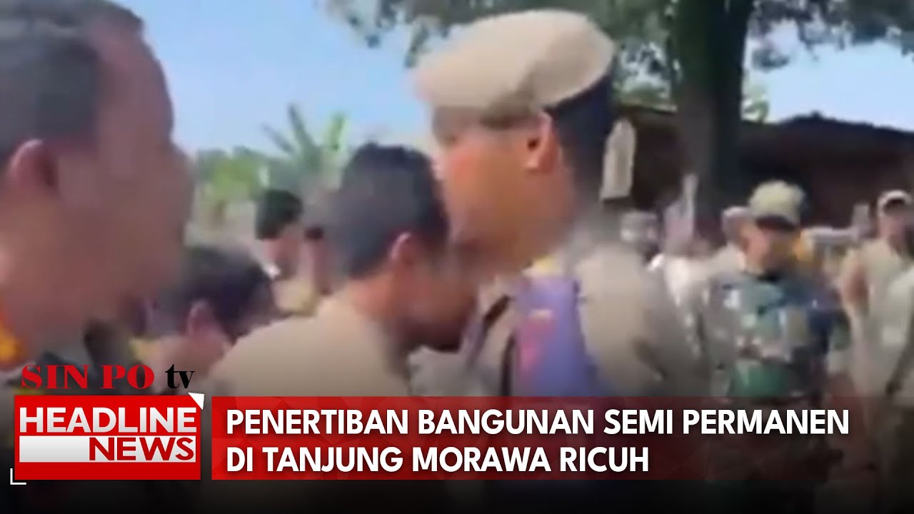 Penertiban Bangunan Semi Permanen di Tanjung Morawa Ricuh