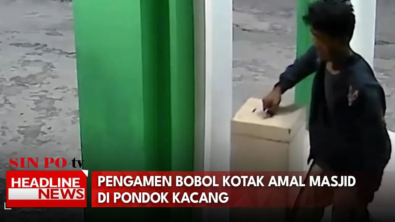 Pengamen Bobol Kotak Amal Masjid Di Pondok Kacang