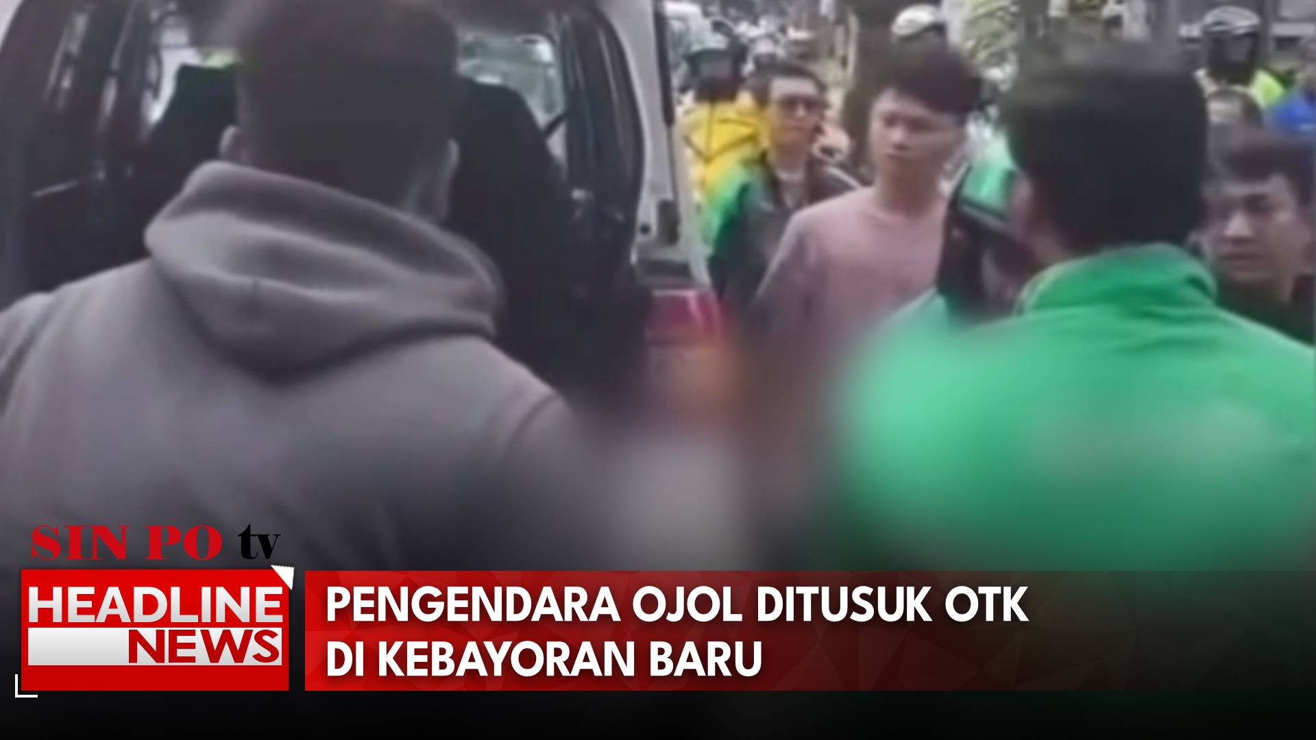 Pengendara Ojol Ditusuk OTK Di Kebayoran Baru