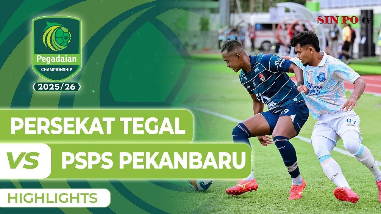 PERSEKAT Tegal VS PSPS Pekanbaru - Highlights | Pegadaian Championship 2025/26 #Pekan7