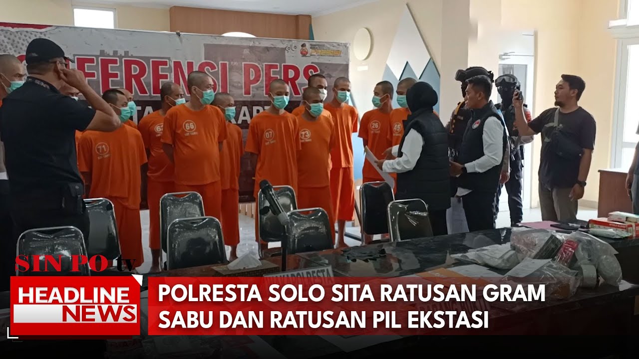 Polresta Solo Sita Ratusan Gram Sabu Dan Ratusan Pil Ekstasi