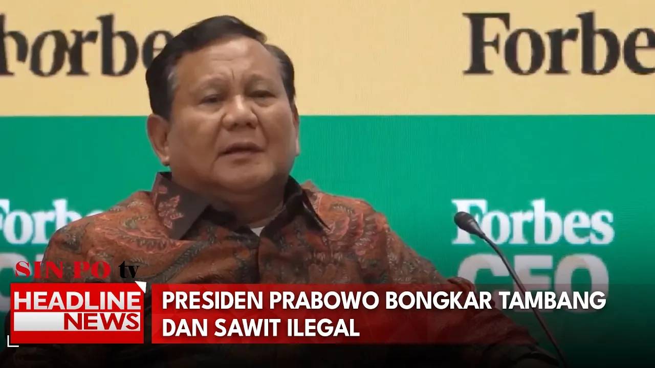 Prabowo Bongkar Tambang Dan Sawit Ilegal