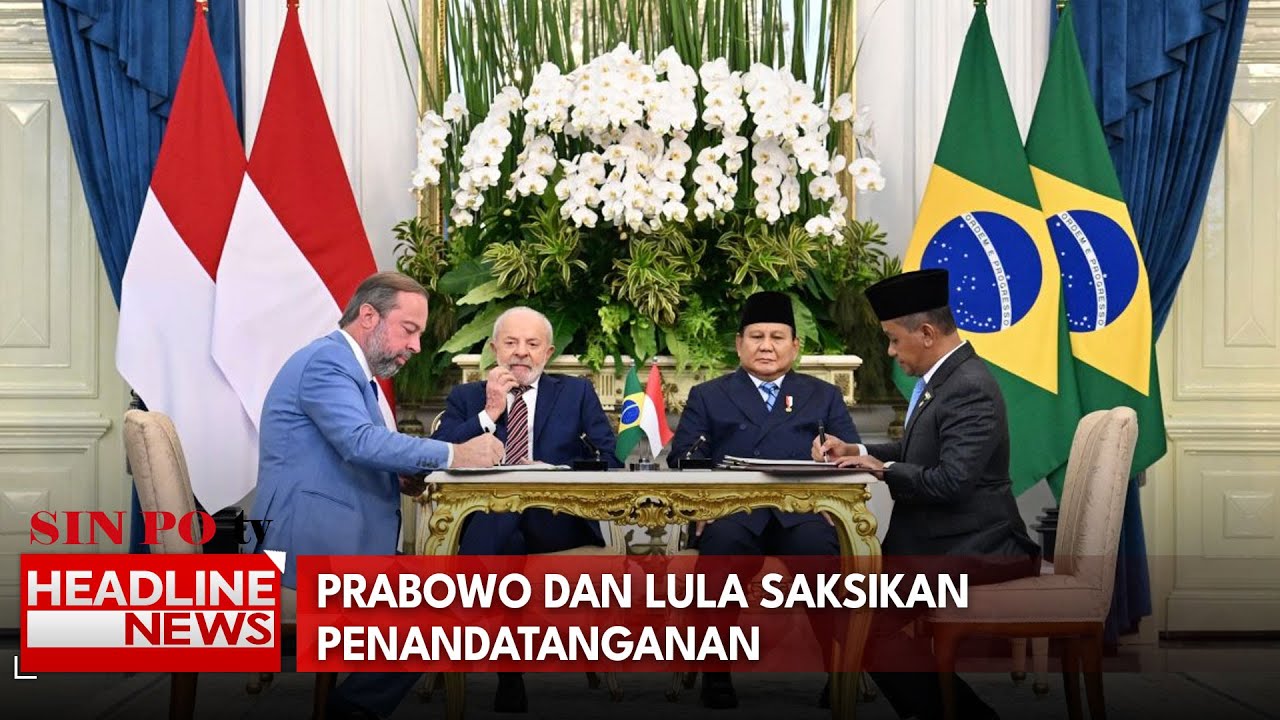 Prabowo Dan Lula Saksikan Penandatanganan 8 Kesepakatan Strategis