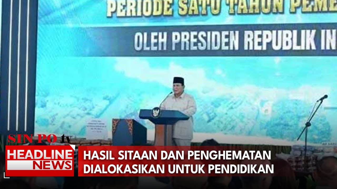 Prabowo: Hasil Sitaan dan Penghematan Dialokasikan untuk Pendidikan