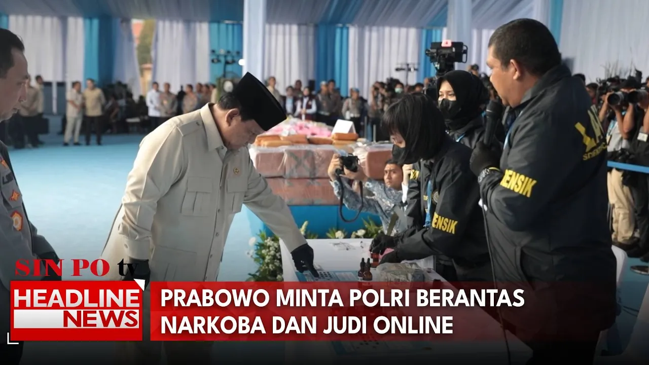 Prabowo Minta Polri Berantas Narkoba Dan Judi Online