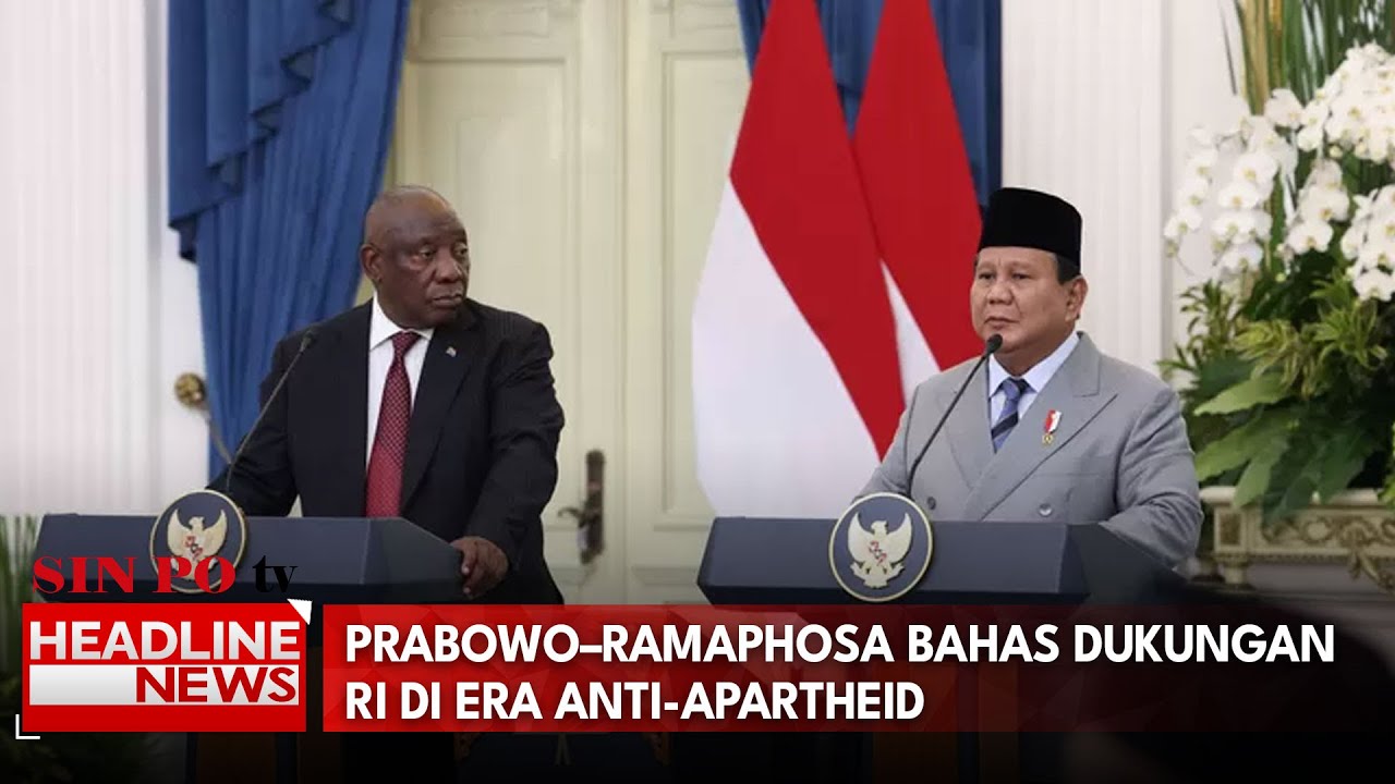 Prabowo–Ramaphosa Bahas Dukungan RI Di Era Anti-Apartheid