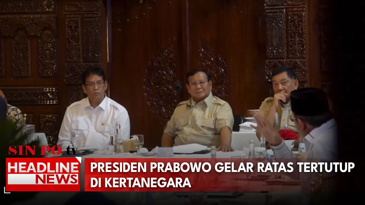Presiden Prabowo Gelar Ratas Tertutup Di Kertanegara