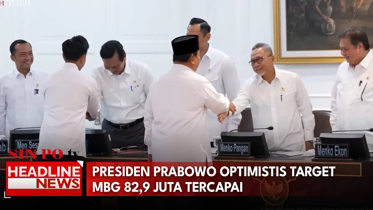 Presiden Prabowo Optimistis Target MBG 82,9 Juta Tercapai