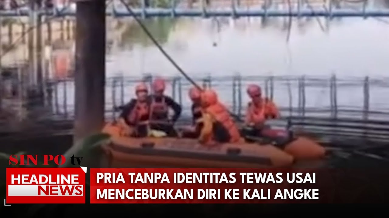 Pria Tanpa Identitas Tewas Usai Menceburkan Diri ke Kali Angke